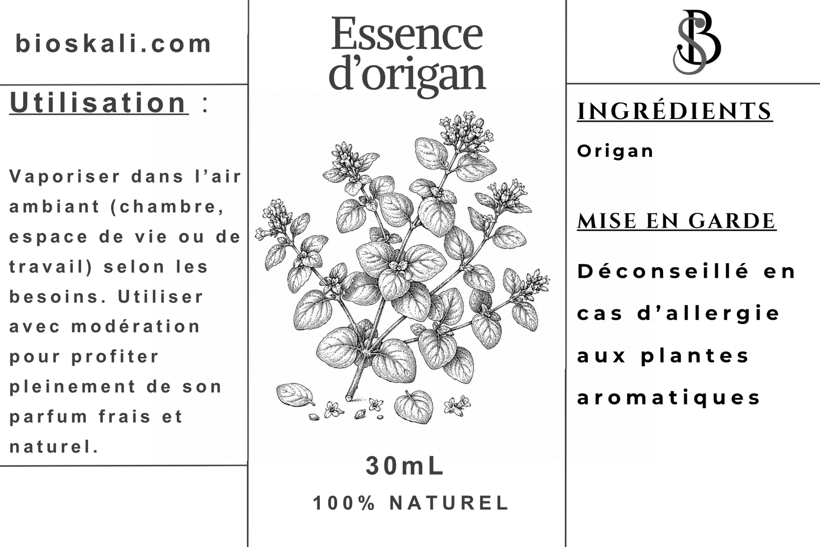Essence d'Origan - 30ml – Image 2